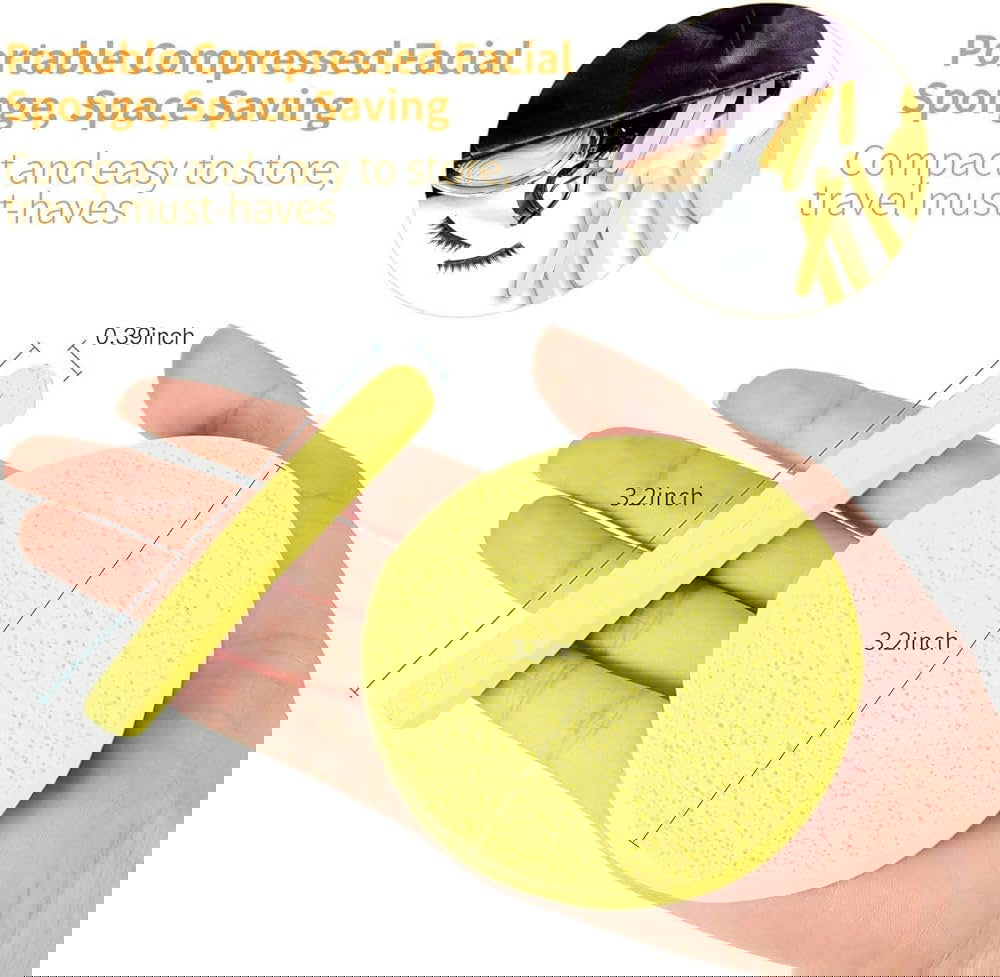 Compressed Facial Sponges - SILKCOCOON SKINCARE 