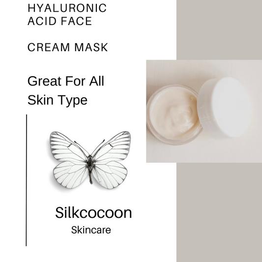 Hyaluronic Acid Face Cream Mask - SILKCOCOON SKINCARE 