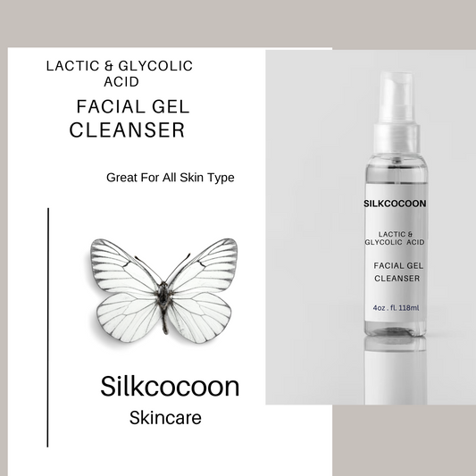 Lactic Acid &  Glycolic Face Cleanser - SILKCOCOON SKINCARE 